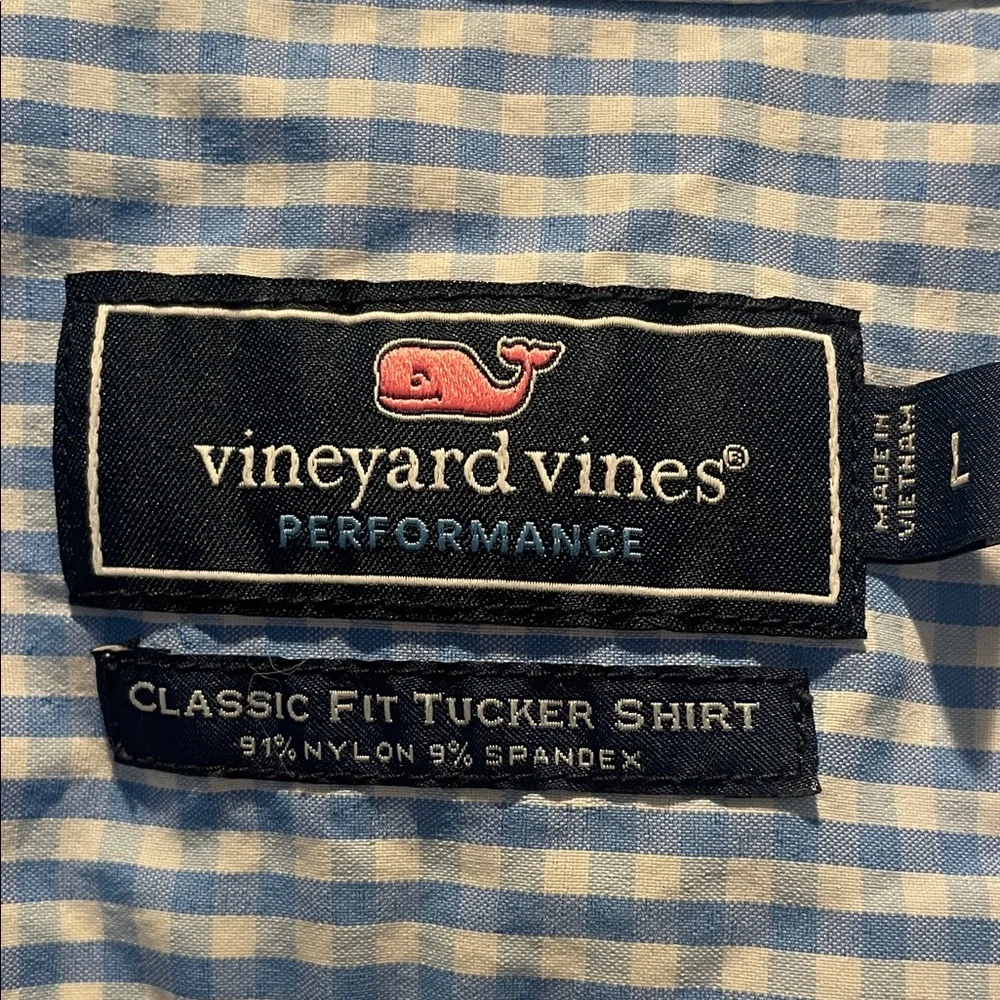 Vineyard Vines Light Blue Gingham Shirt
